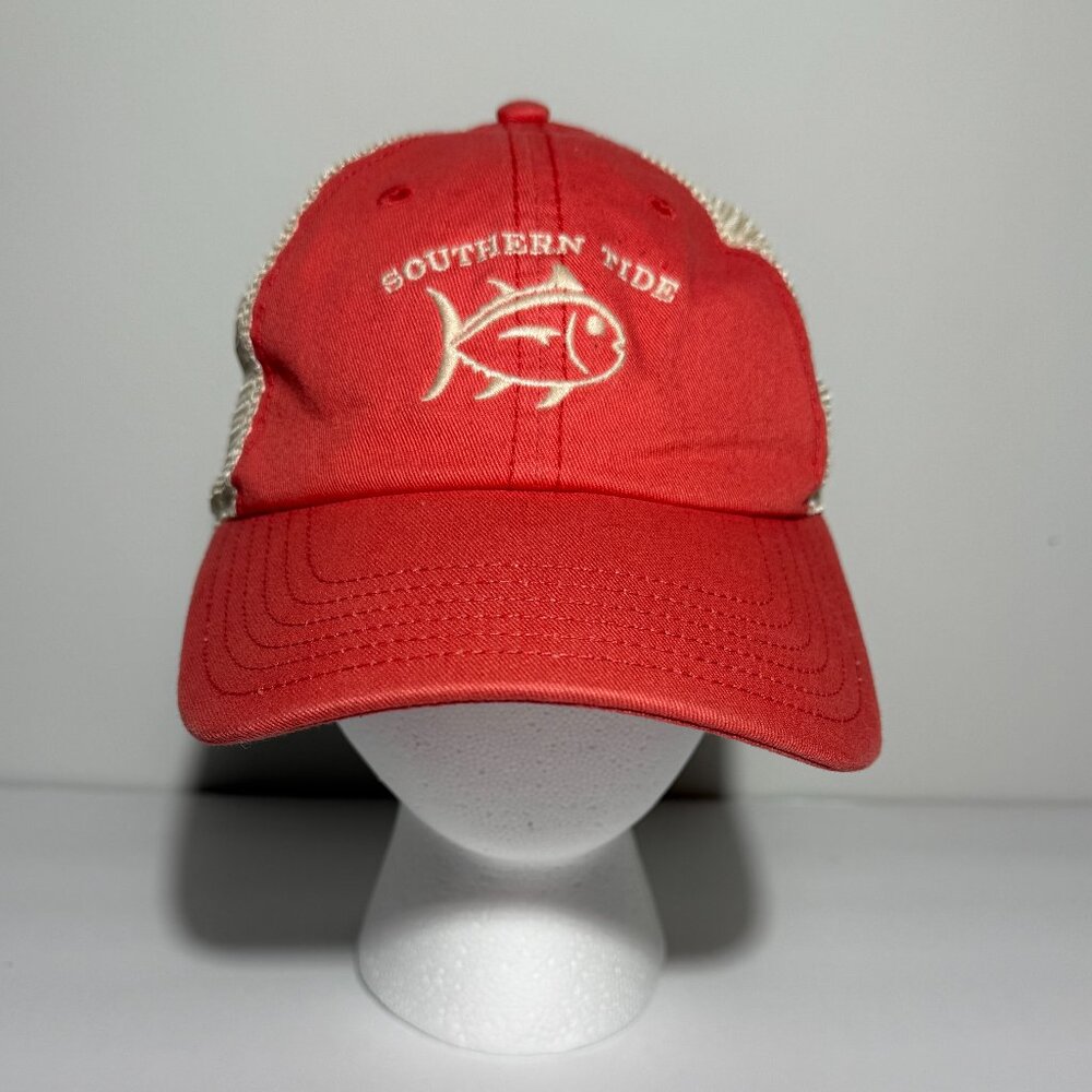Southern Tide Skipjack Twill Trucker Snapback Fish Fishing Preppy Golf